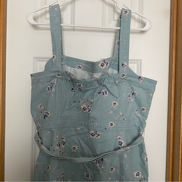 Gap Blue Floral Printed Belted Jumper Size 18 - Picture 6 of 10